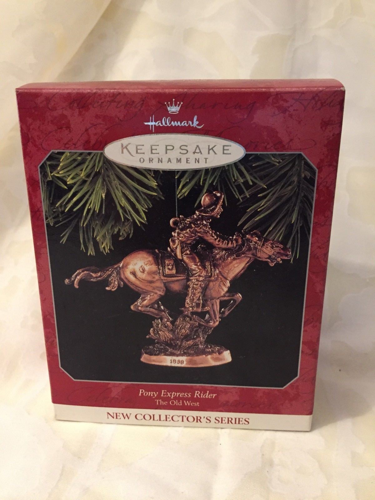 Hallmark Keepsake Ornament Pony Express Rider The Old West Collector Series 1998