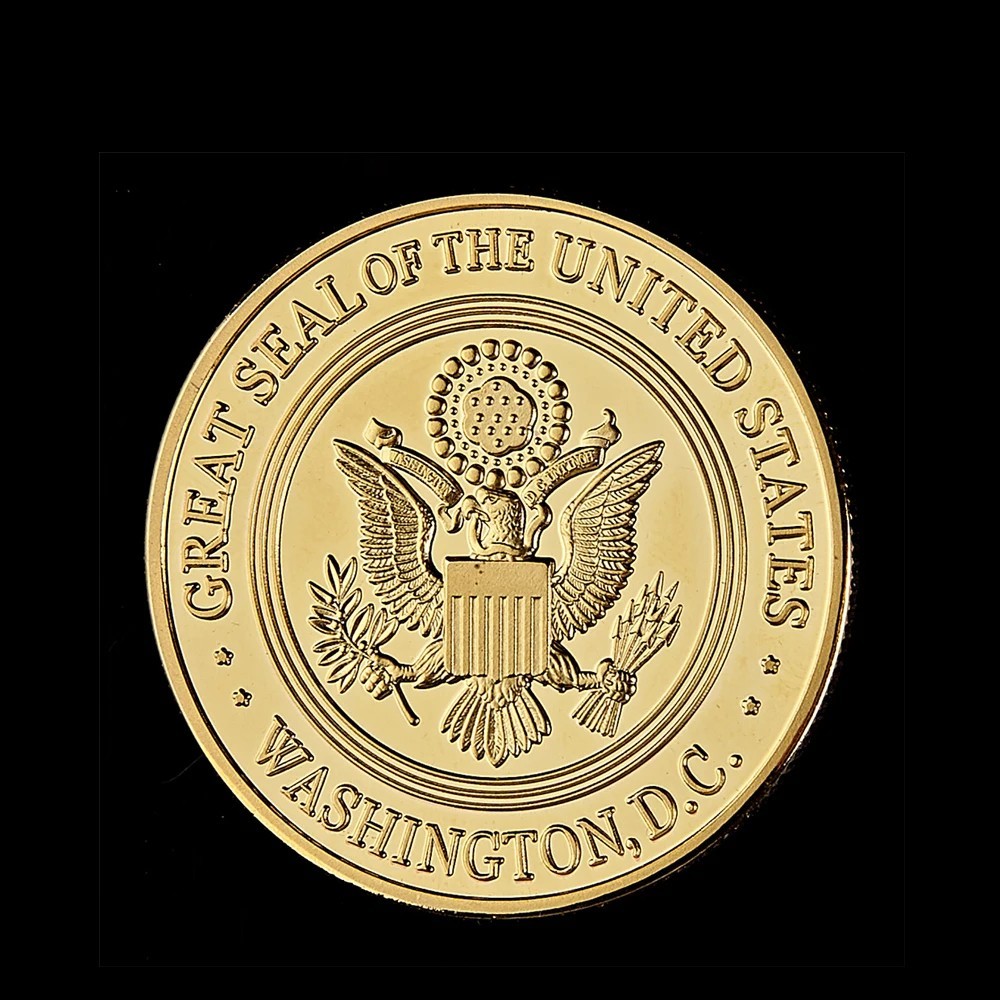 CIA Challenge Coin US Military Central Intelligence Agency Gold Collectible Caps