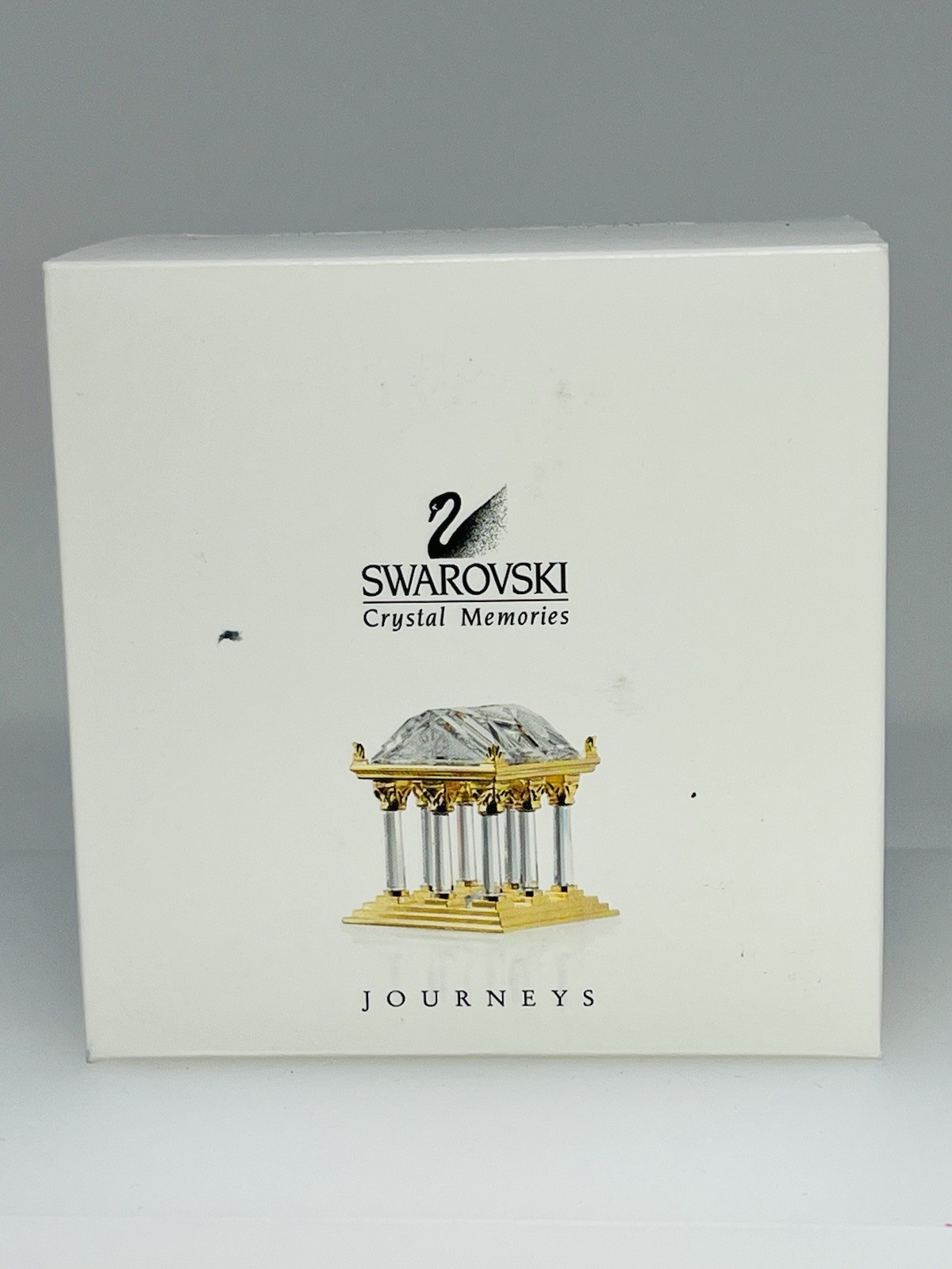 Swarovski Crystal Gold Greek Temple Figurine 243446 MIB