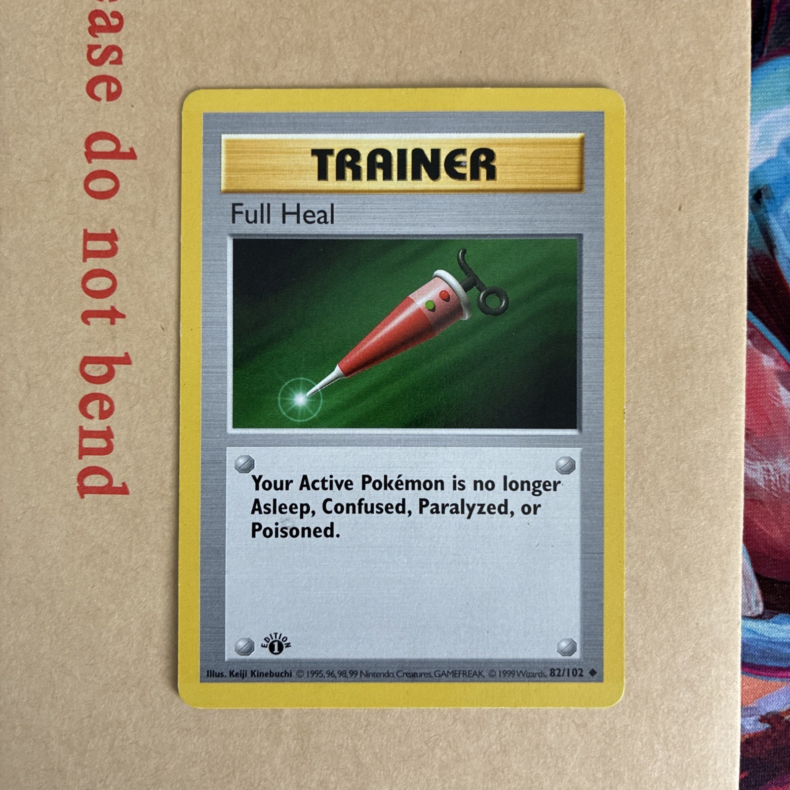 Pokemon Card Full Heal Shadowless Base Set 1st Edition 82/102 LP/MP