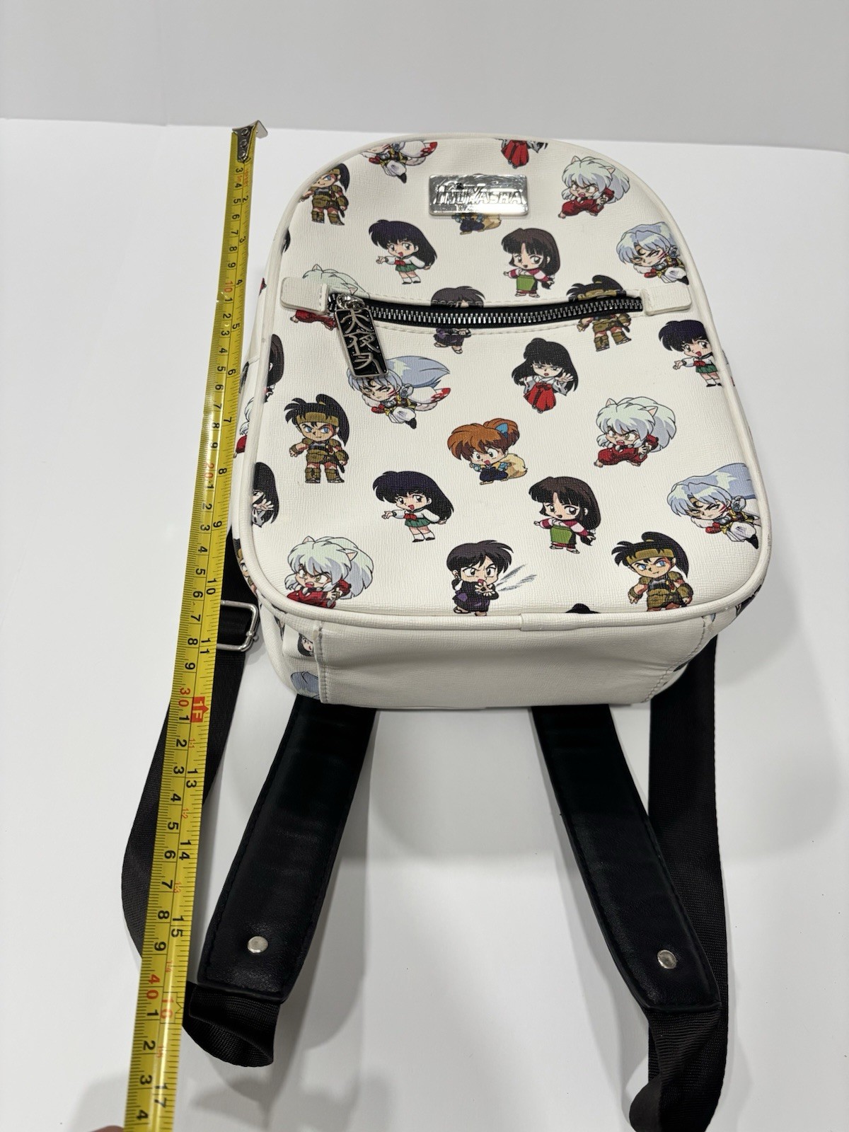 InuYasha Chibi Mini Backpack Anime White Adjustable Casual Bag Licensed