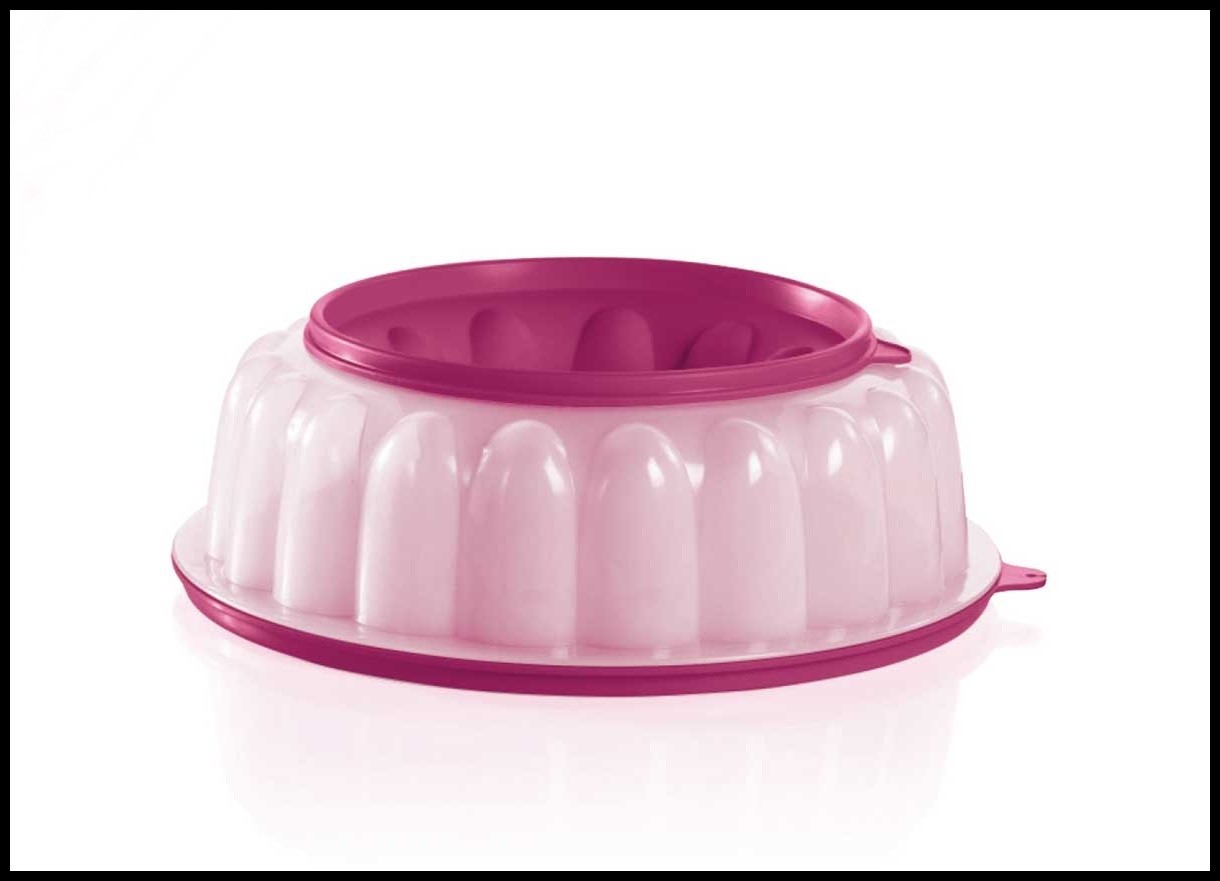 Tupperware JELLO-RING RED WHITE & BLUE COLORED DESSERT JEL-RING MOLD NEW