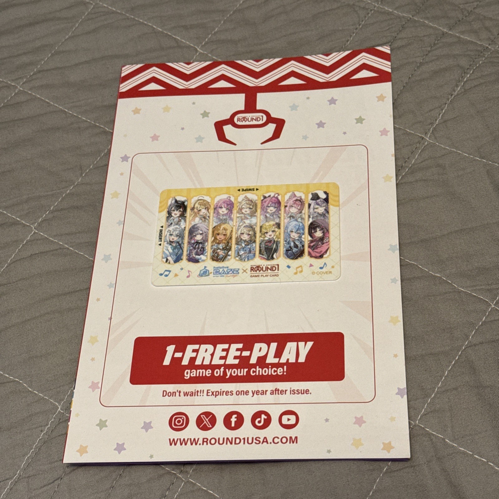 NEW AX 2026 Anime Expo Limited Round1 Game Play Card Hololive Exclusive