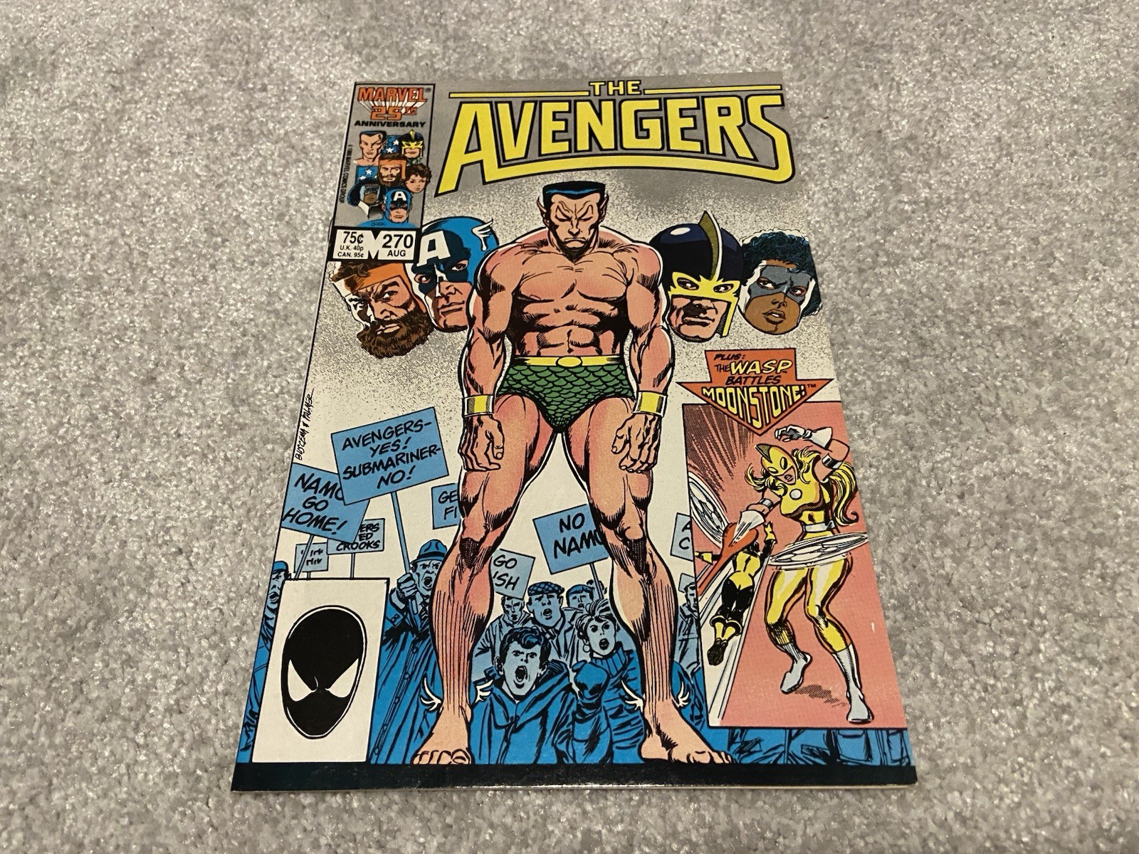 THE AVENGERS #270 AUG-1986-MARVEL COMICS IN PLASTIC SLEEVE