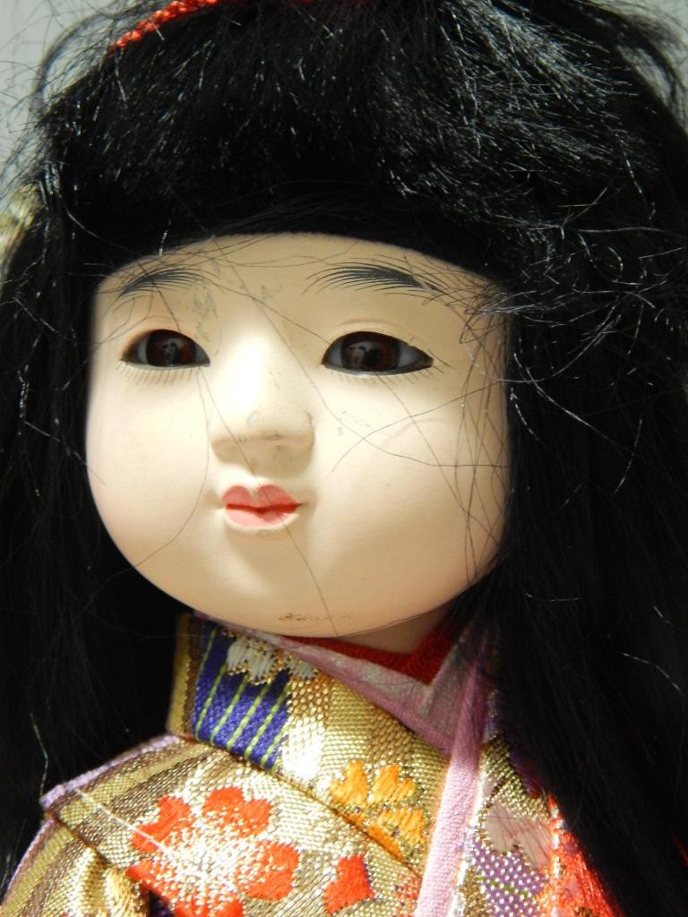 VINTAGE JAPAN JAPANESE ICHIMATSU / KYUGETSU GOFUN DOLL YAMAHA PRESENTATION