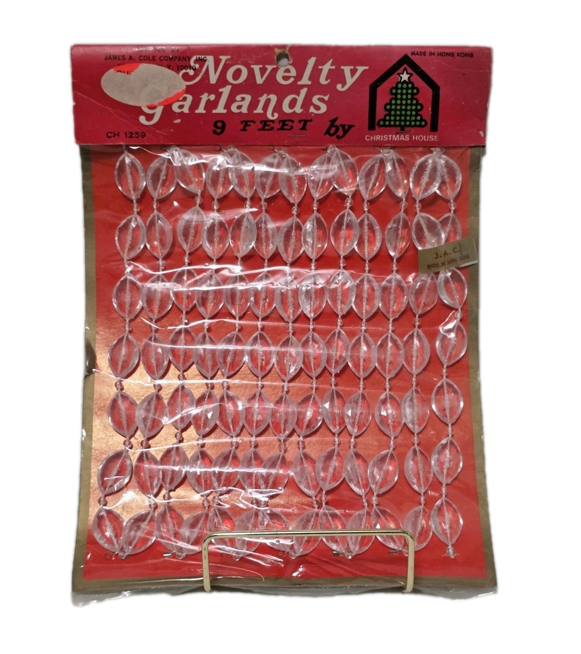 Vintage “Novelty Garlands” made by Christmas House 60s-70s Item #CH 1259 NOS