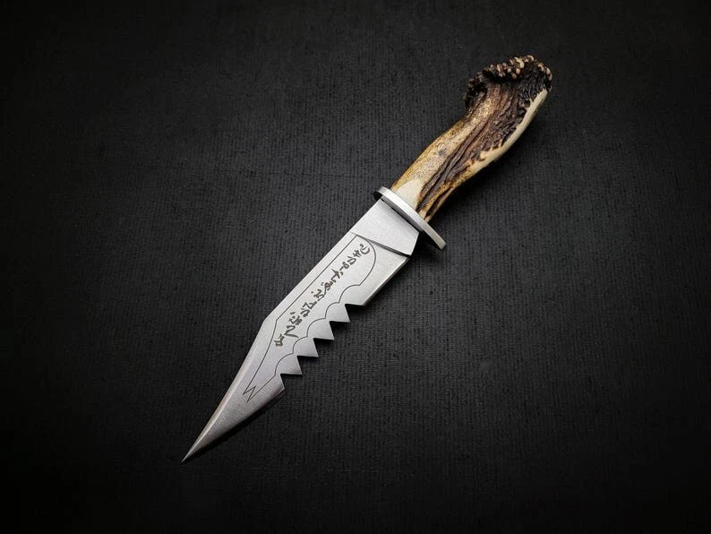 Famous Supernatural Ruby’s Demon Killing Replica Knife with Leather Sheath