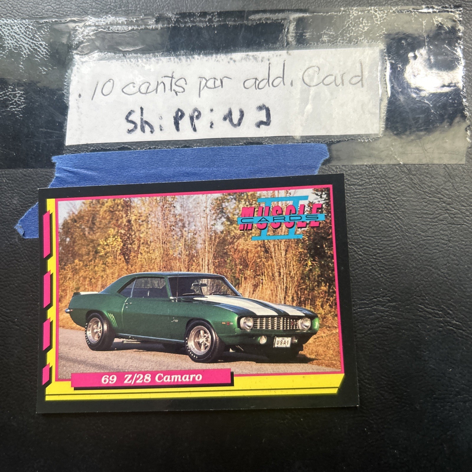 Jb8d 1992 Muscle Cars Add Ship $.10 #184 Chevrolet Camaro Z 28 1969