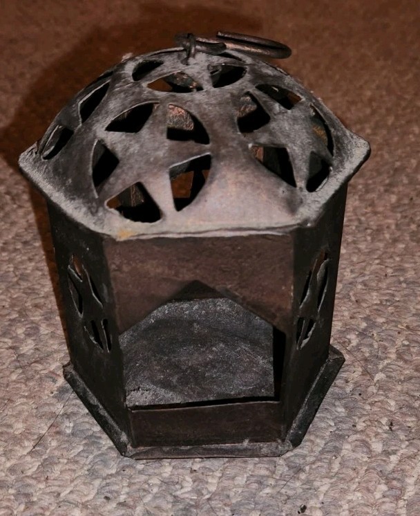 VTG Archana Crafts Metal Tea Light Candle Holder Stars Hanging Gazebo India