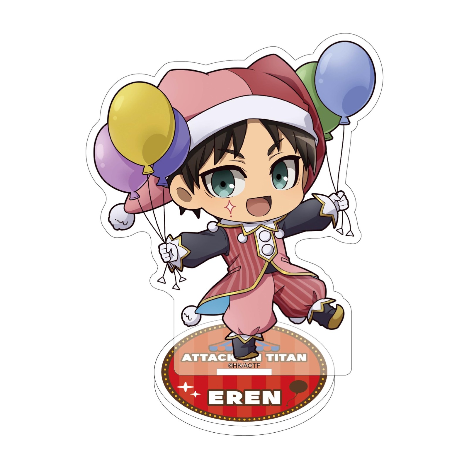 AOT Attack on Titan [Anime] Eren Yeager Mini Acrylic Stand Clown 100mm