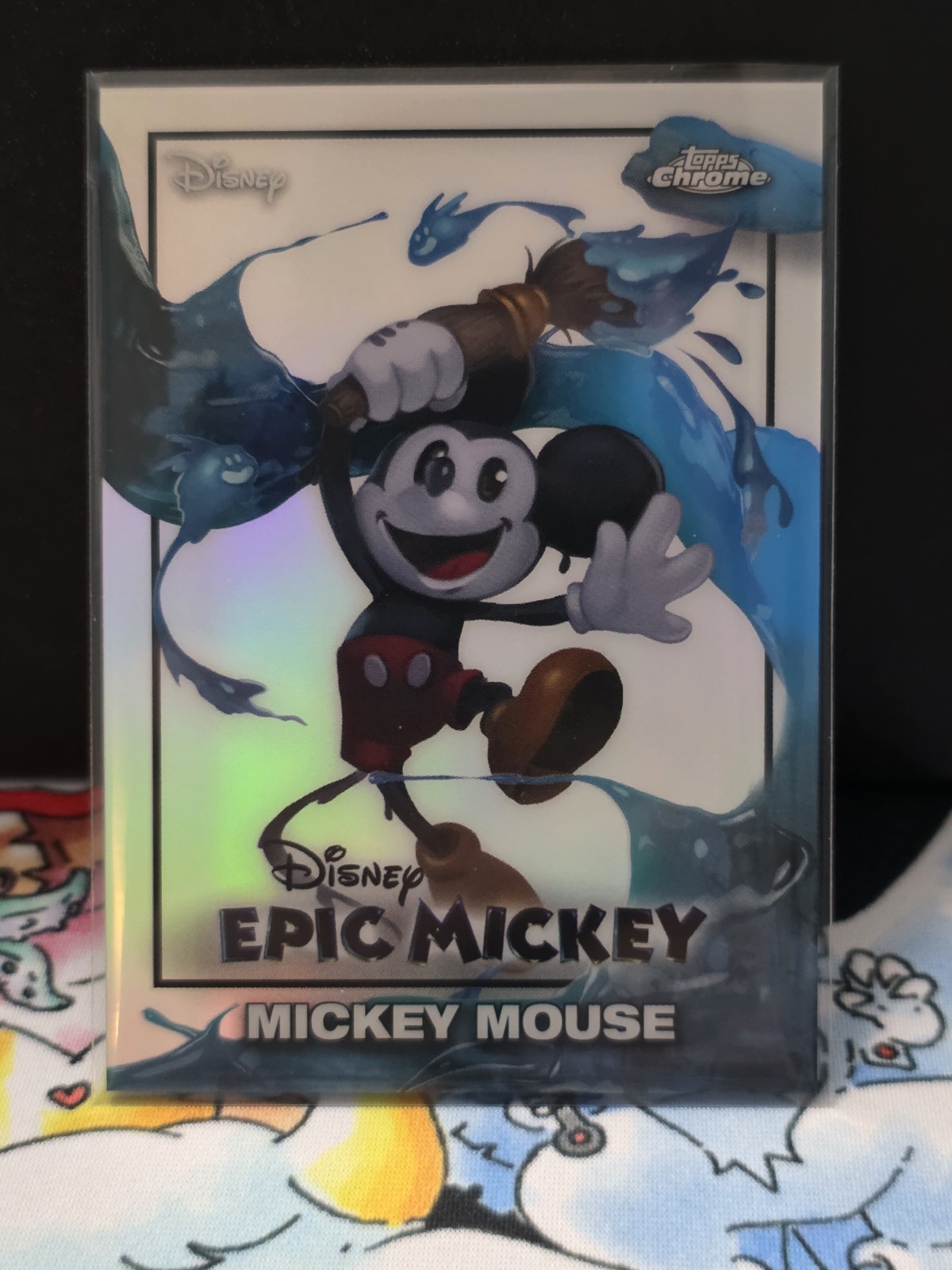 2026 Topps Disney Neon Chrome Mickey Mouse Epic Mickey #EM-1