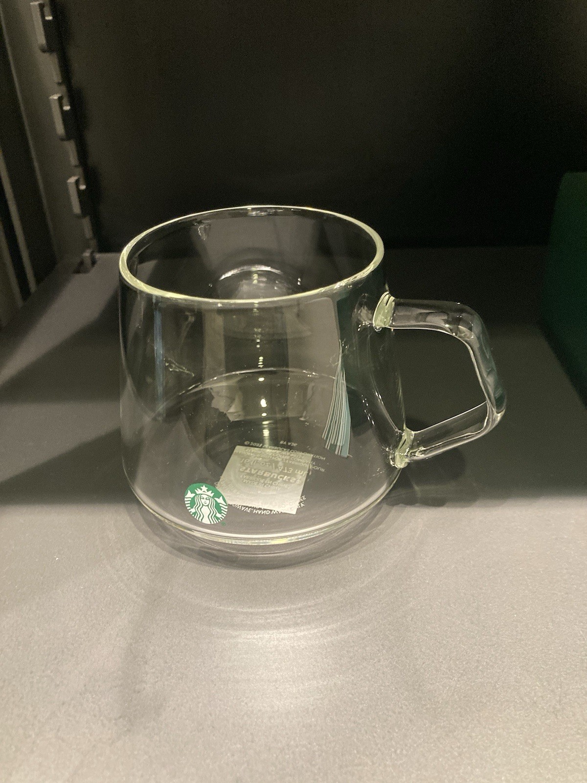 STARBUCKS CLEAR GLASS COFFEE CUP/MUG – (16oz)