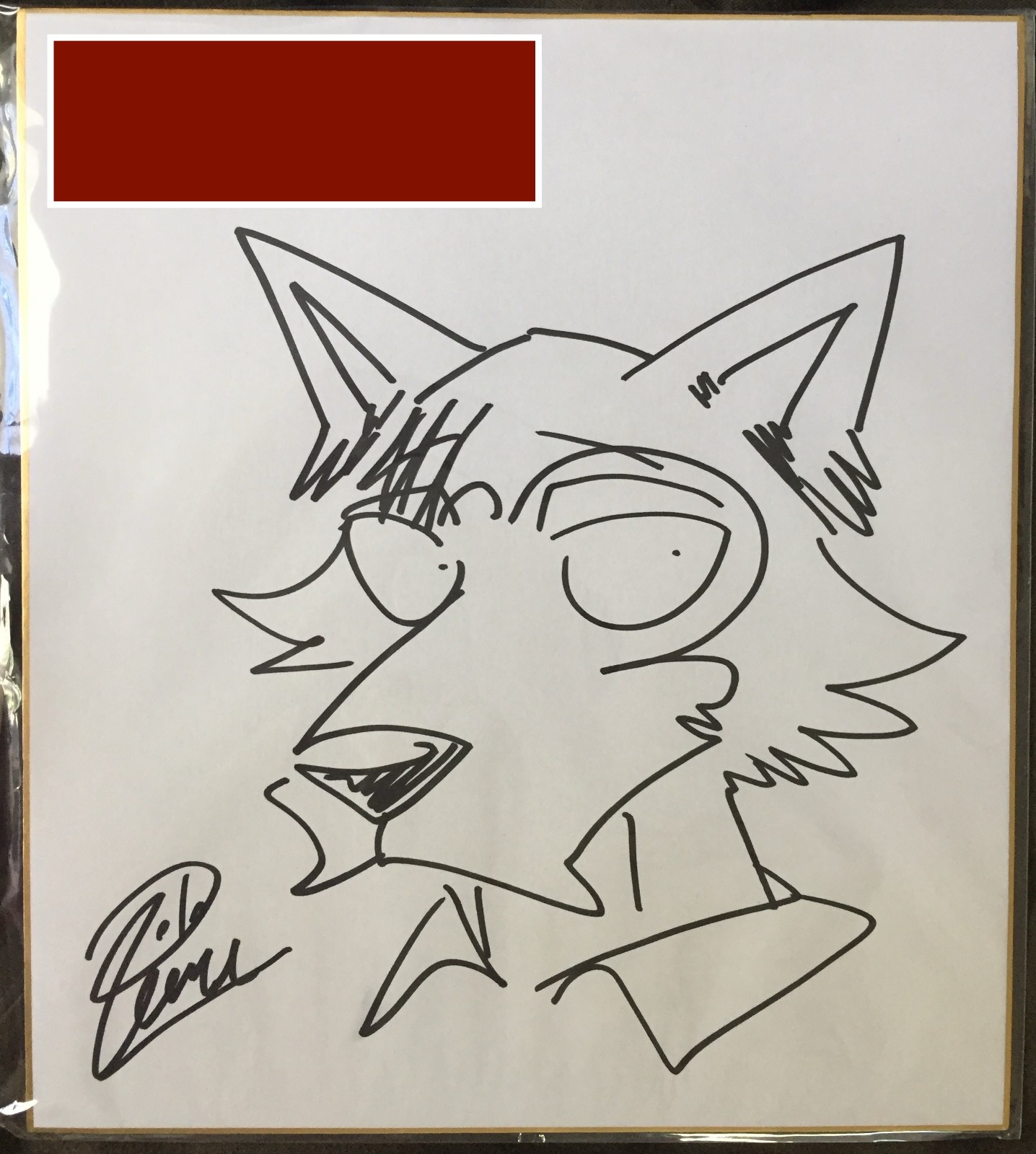 Anime Expo 2025 AX Itagaki Paru Signed Shikishi Board Exclusive Legoshi Art