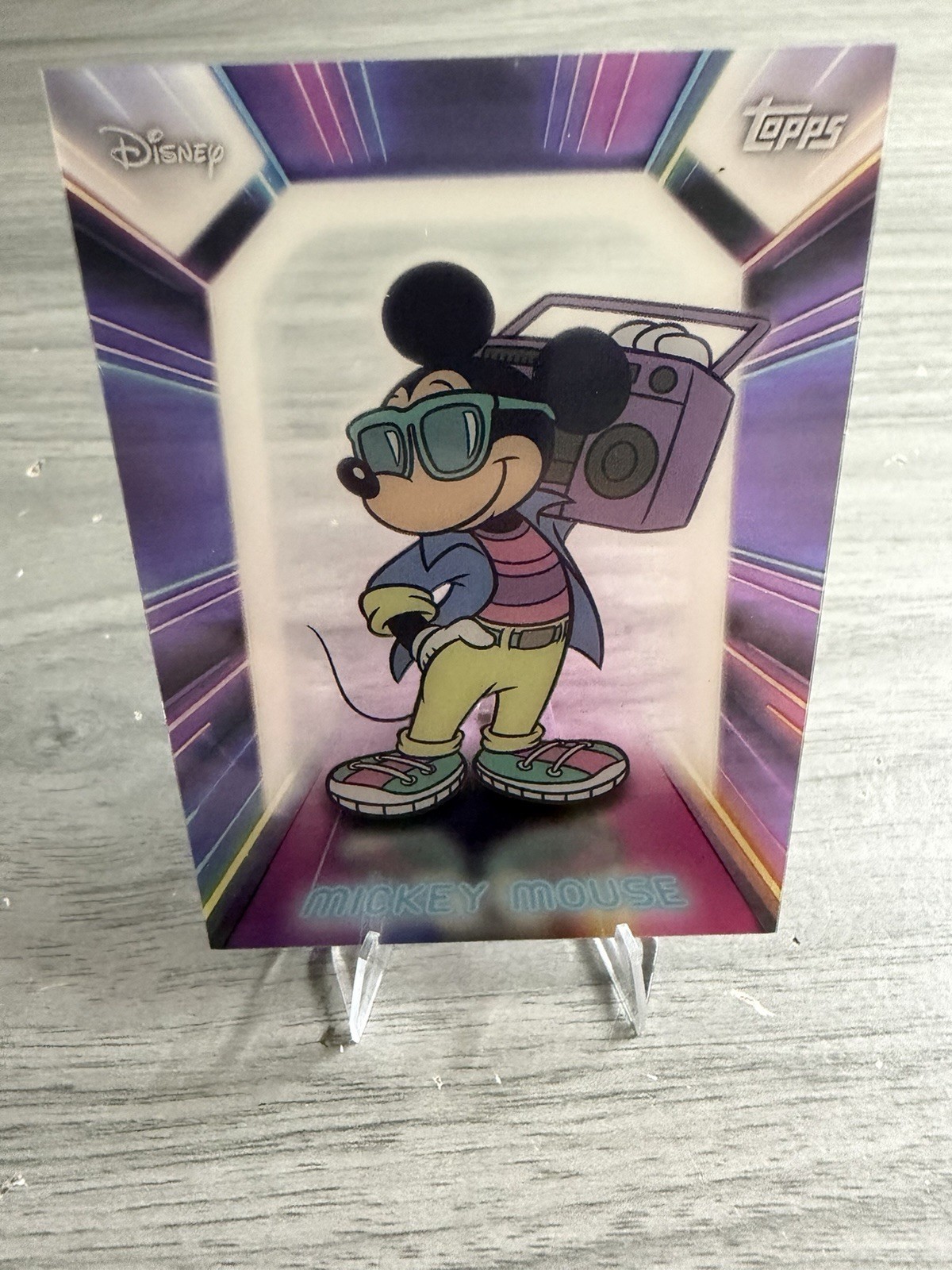 2026 Topps Disney Neon Mickey Mouse Illuminated Neon Lights #NPL-14 BC0124