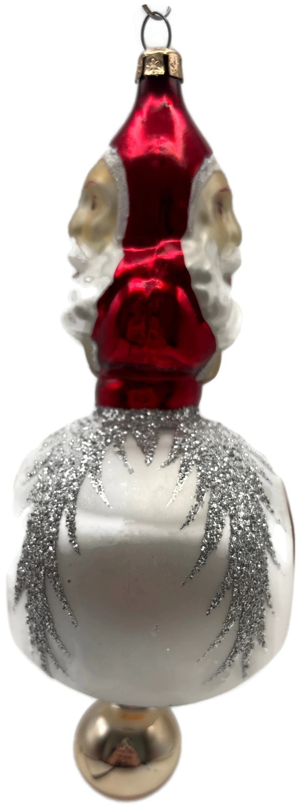 Christopher Radko Two Sided Santa Reflector Christmas Tree Ornament 92-102-0