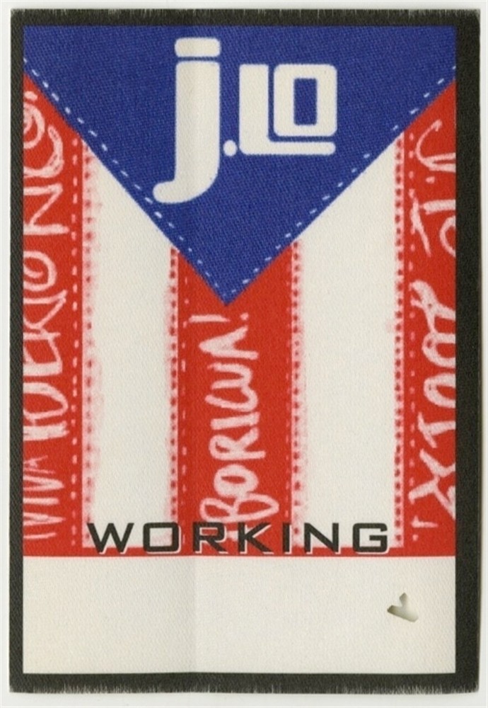 Jennifer Lopez 2001 J.Lo concert tour Working Crew Backstage Pass