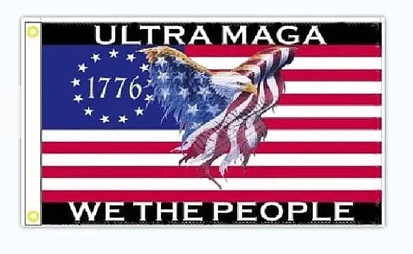 Donald J Trump America First Ultra MAGA We The People USA Flag 3′ by 5′