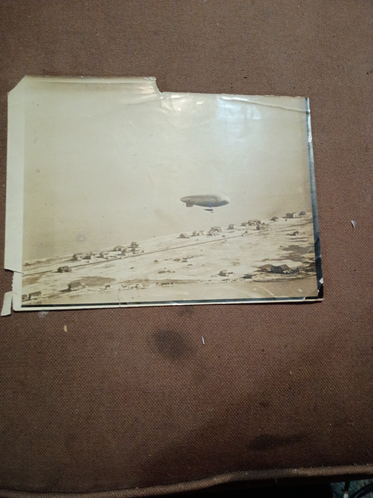 Vintage BLIMP PHOTOGRAPH, Circa 1900 6.5×8.5