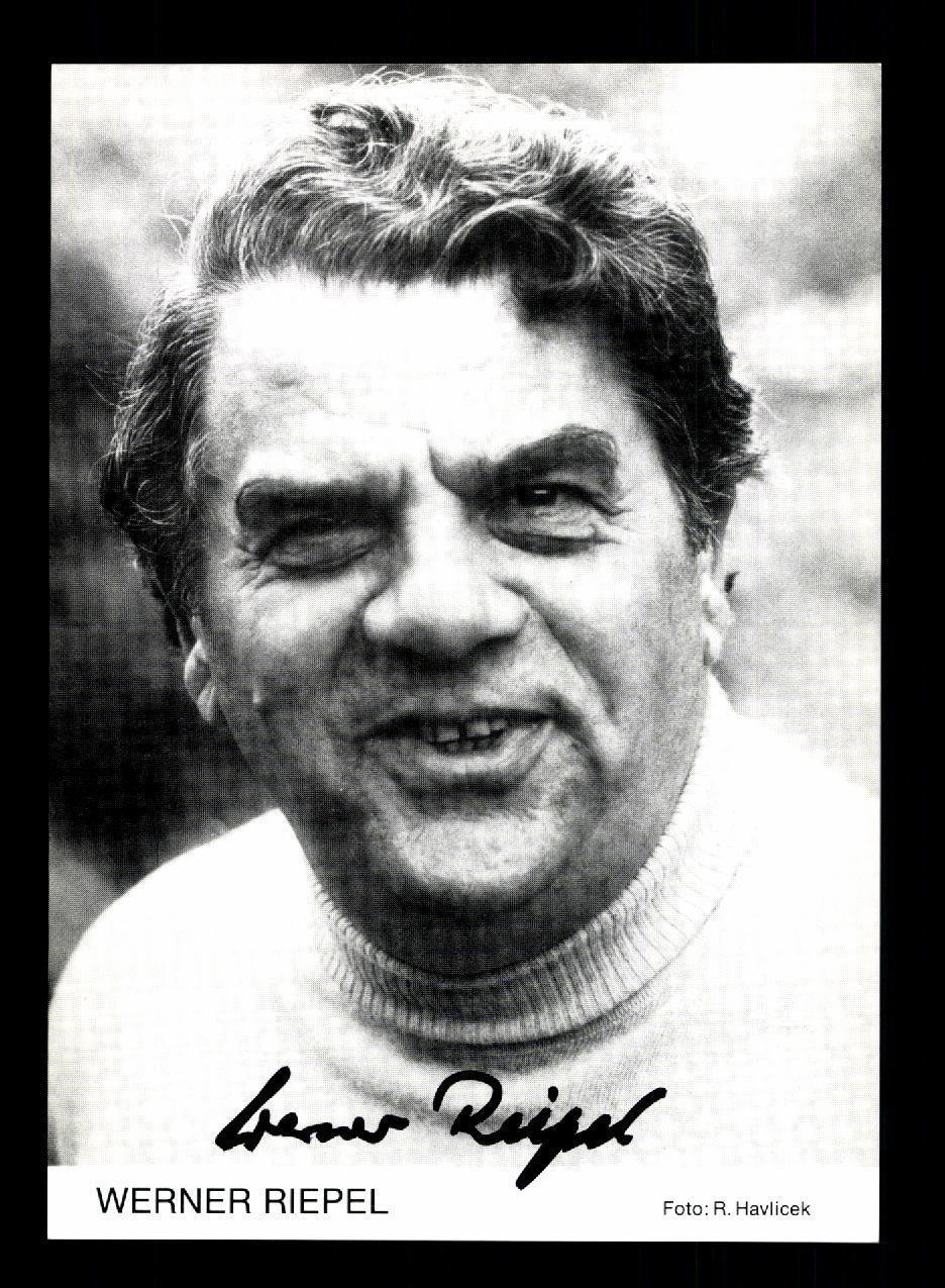 Werner Rieple Autograph Card Original Signed # BC 79720