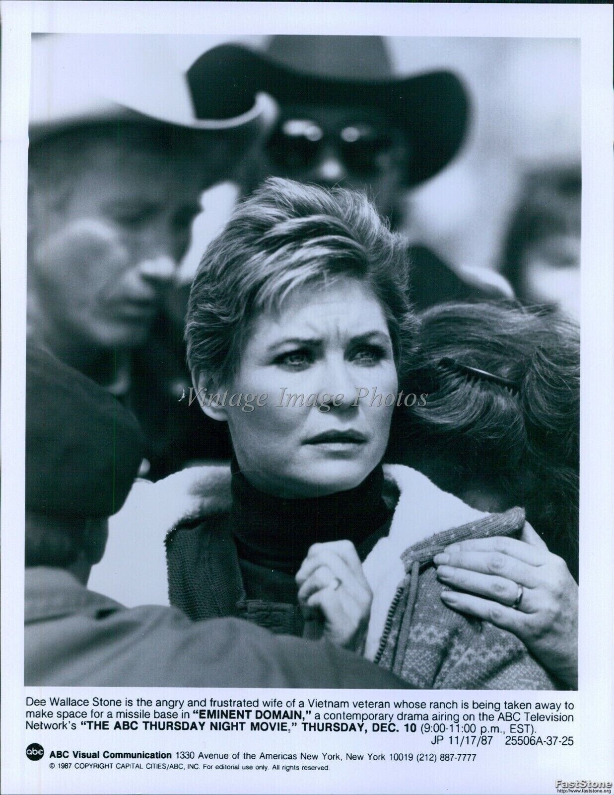 1987 Eminent Domain Dee Wallace Stone Contemporary Drama Actor Photo 7×9
