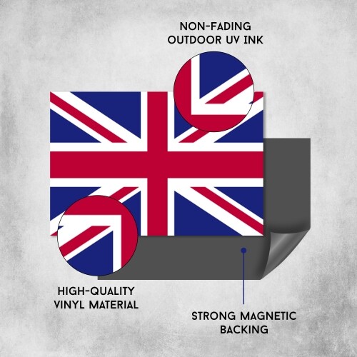 British Flag Car Magnet Decal 4 x 6 Heavy Duty for Car Truck SUV