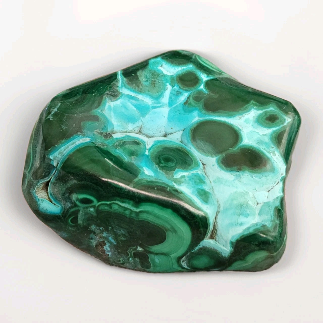 Natural Polished Chrysocolla With Malachite Freeform 116 Grams – USA