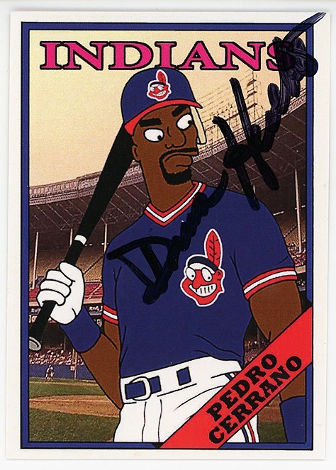 -MAJOR LEAGUE- DENNIS HAYSBERT Signed/Autograph/Auto CERRANO Baseball Movie Card