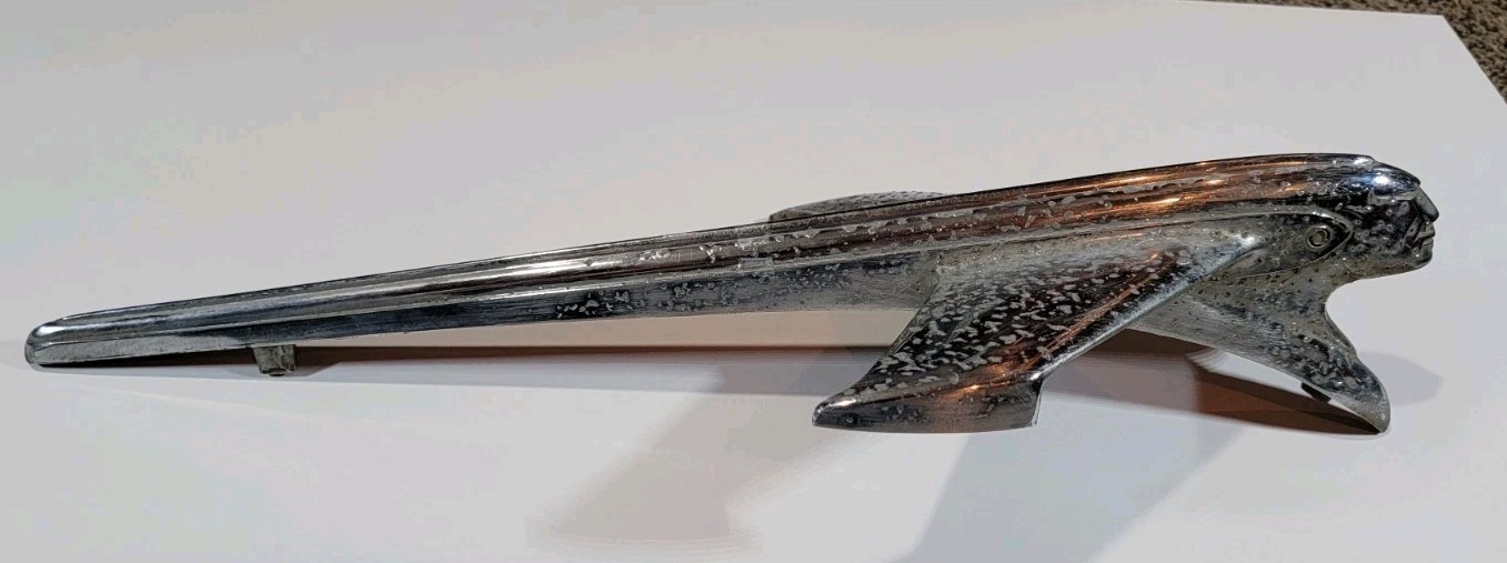 Vintage 1950-1953 Pontiac Flying Indian Chief Car Auto Hood Ornament 513747