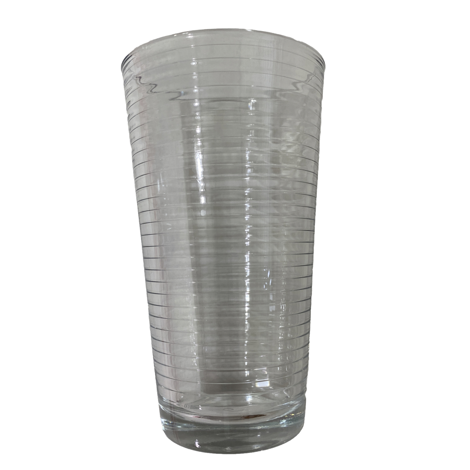Circleware-6″ Horizontal Ribbed Optic 16oz. / 1 Pint Glass Tumbler