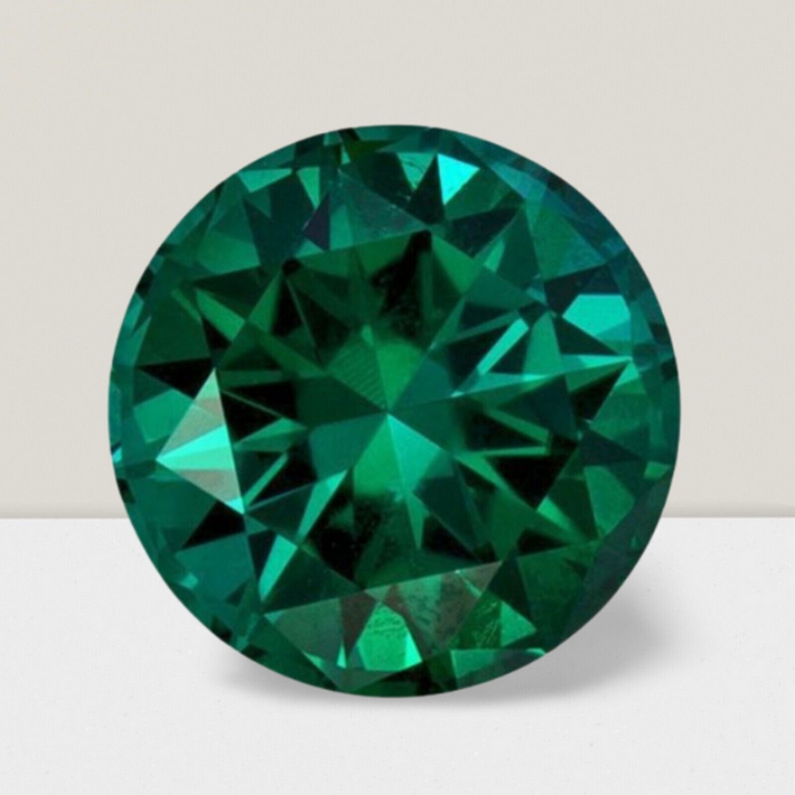 Green Tourmaline Round Cut Gemstone 3.50 Cts – 10 mm VVS Loose Gem