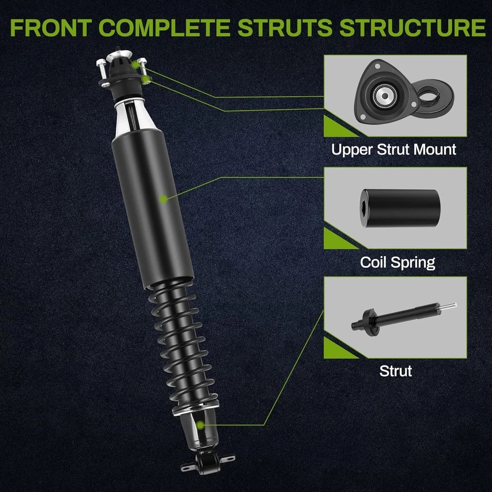 Rear Struts Shocks Assembly Coil Spring Compatible with Buick Lesabre Lucerne Pa