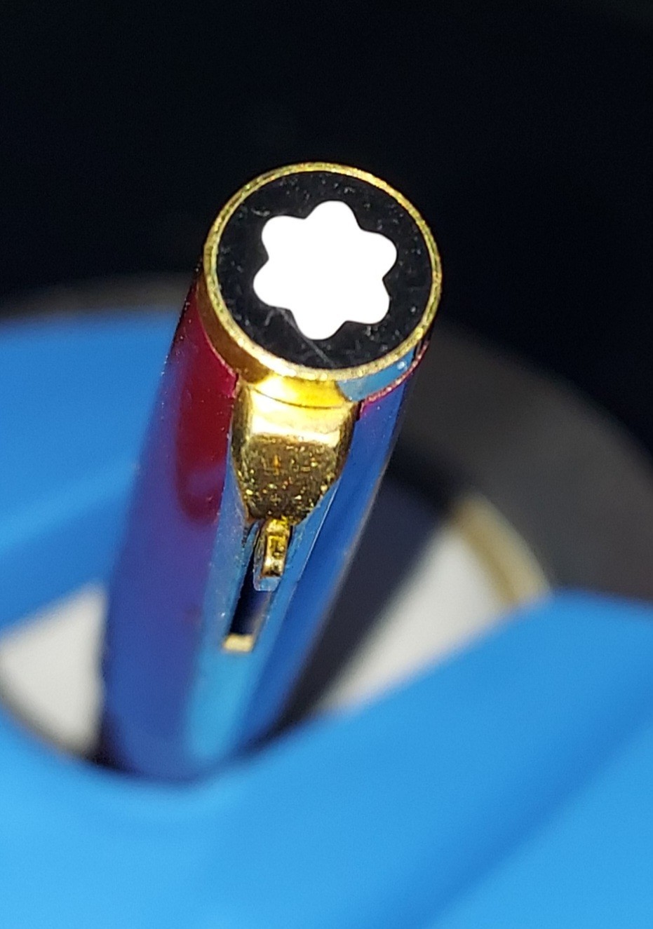 1980’s Montblanc Lever Pen Burgundy W. Germany