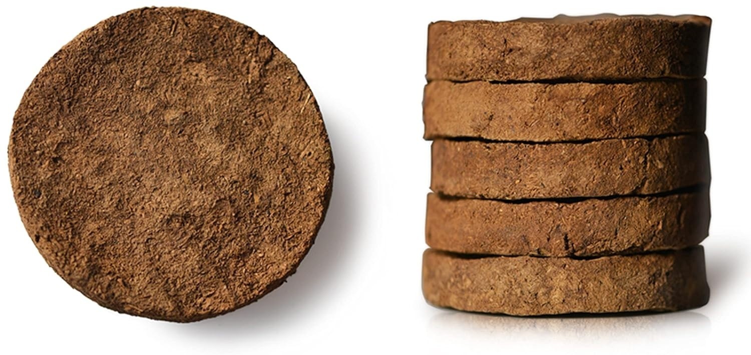 10 Piece Cow Dung Cake Gobar Upla Chana Kanda Desi Cow Dung Handmade product