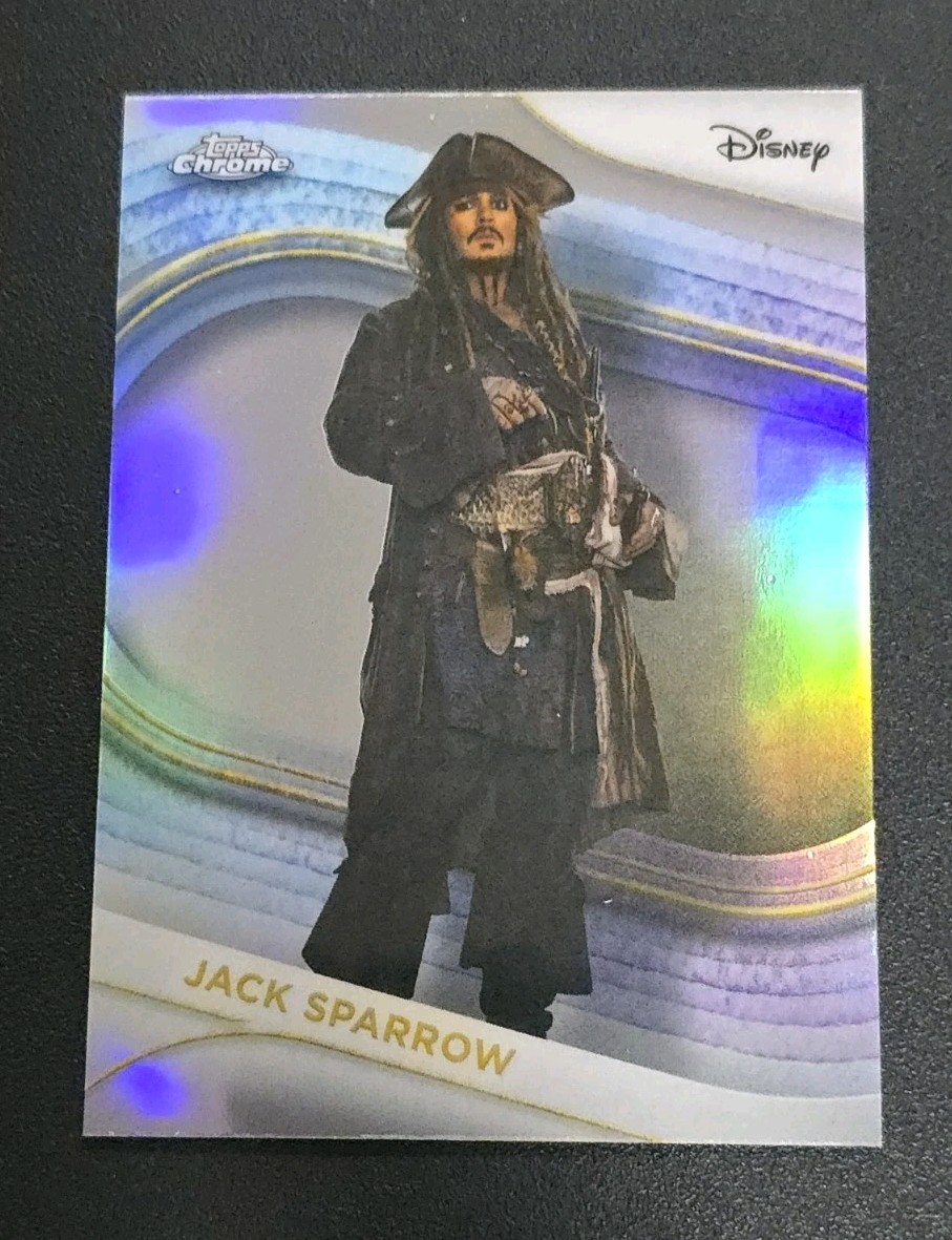 2025 Topps Chrome Disney #3 JACK SPARROW Refractor