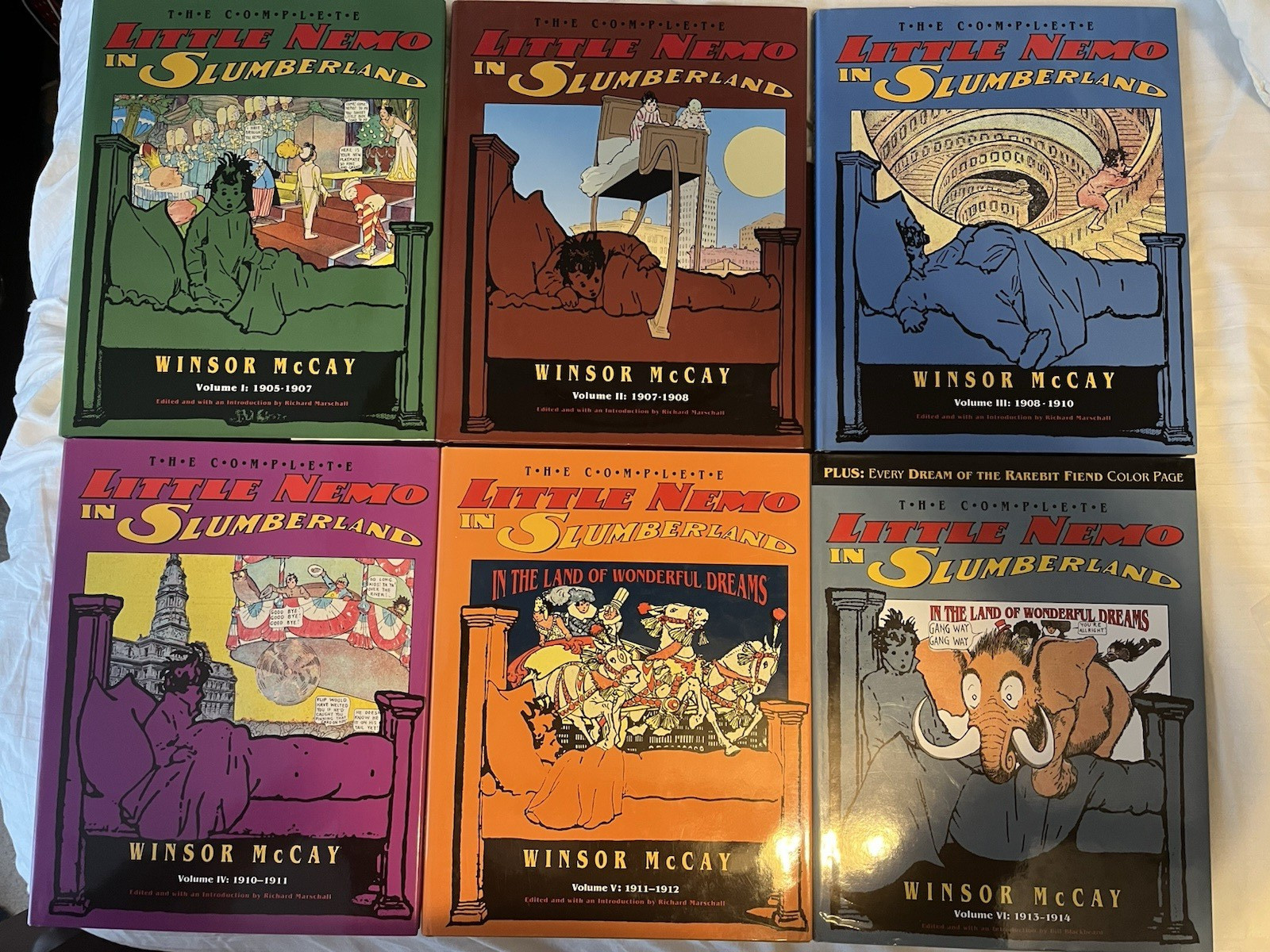 COMPLETE LITTLE NEMO IN SLUMBERLAND VOLUME 1-6 COMPLETE SET 1905-14 HB MCCAY