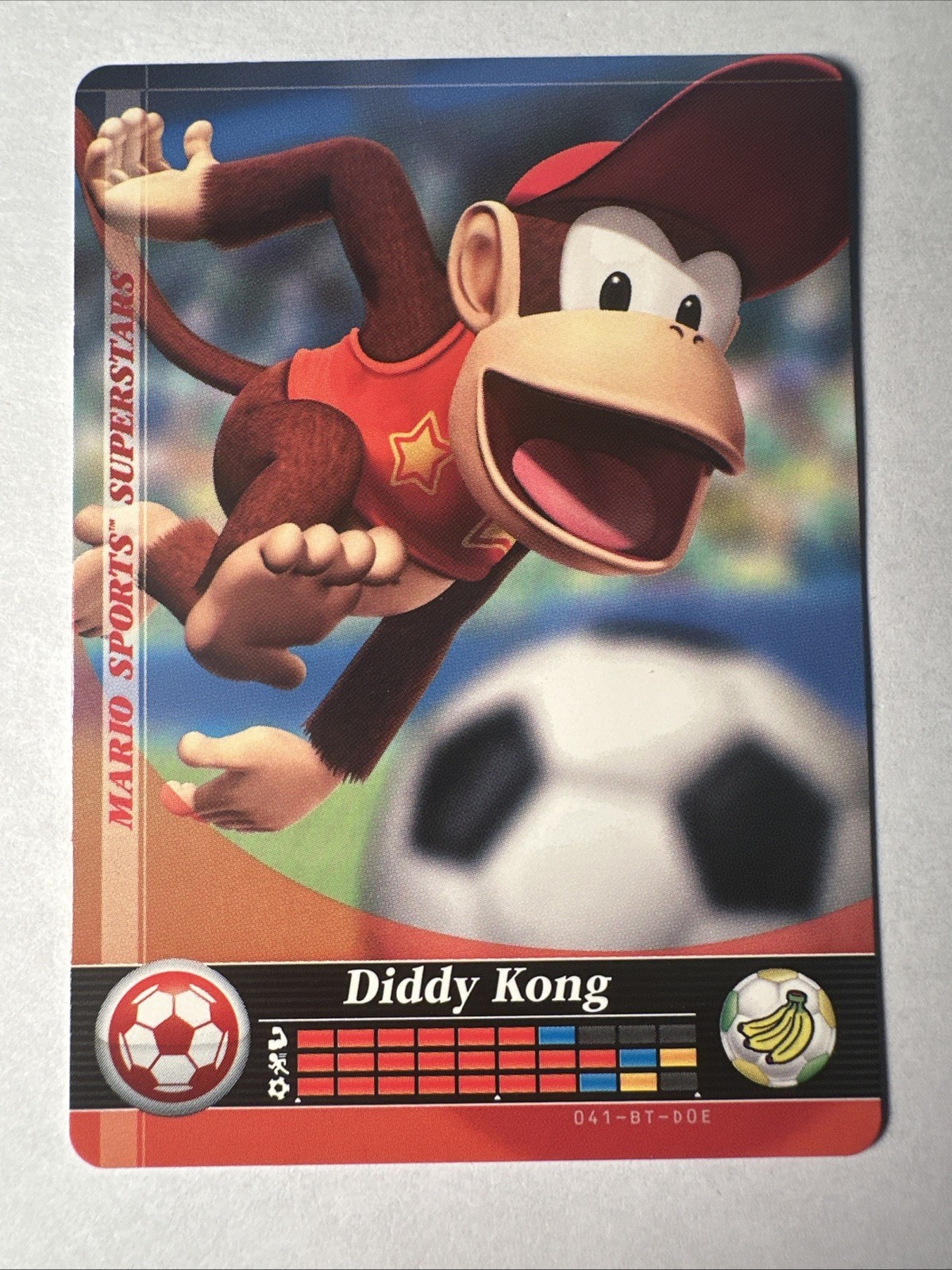 Mario Sports Superstars Amiibo Card Diddy Kong Soccer USA