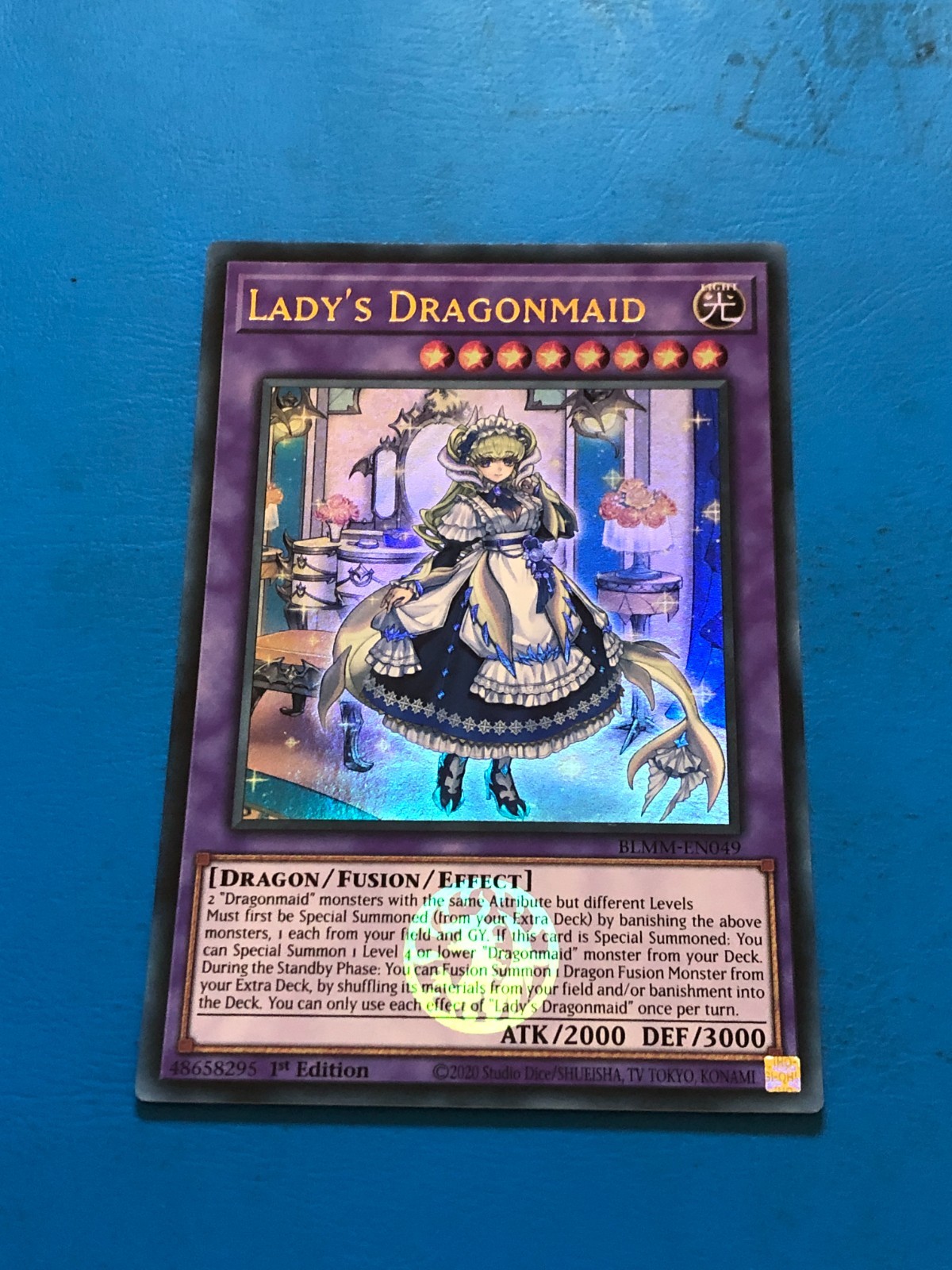 YUGIOH Ultra Rare Lady’s Dragonmaid BLMM-EN049 1st Edition