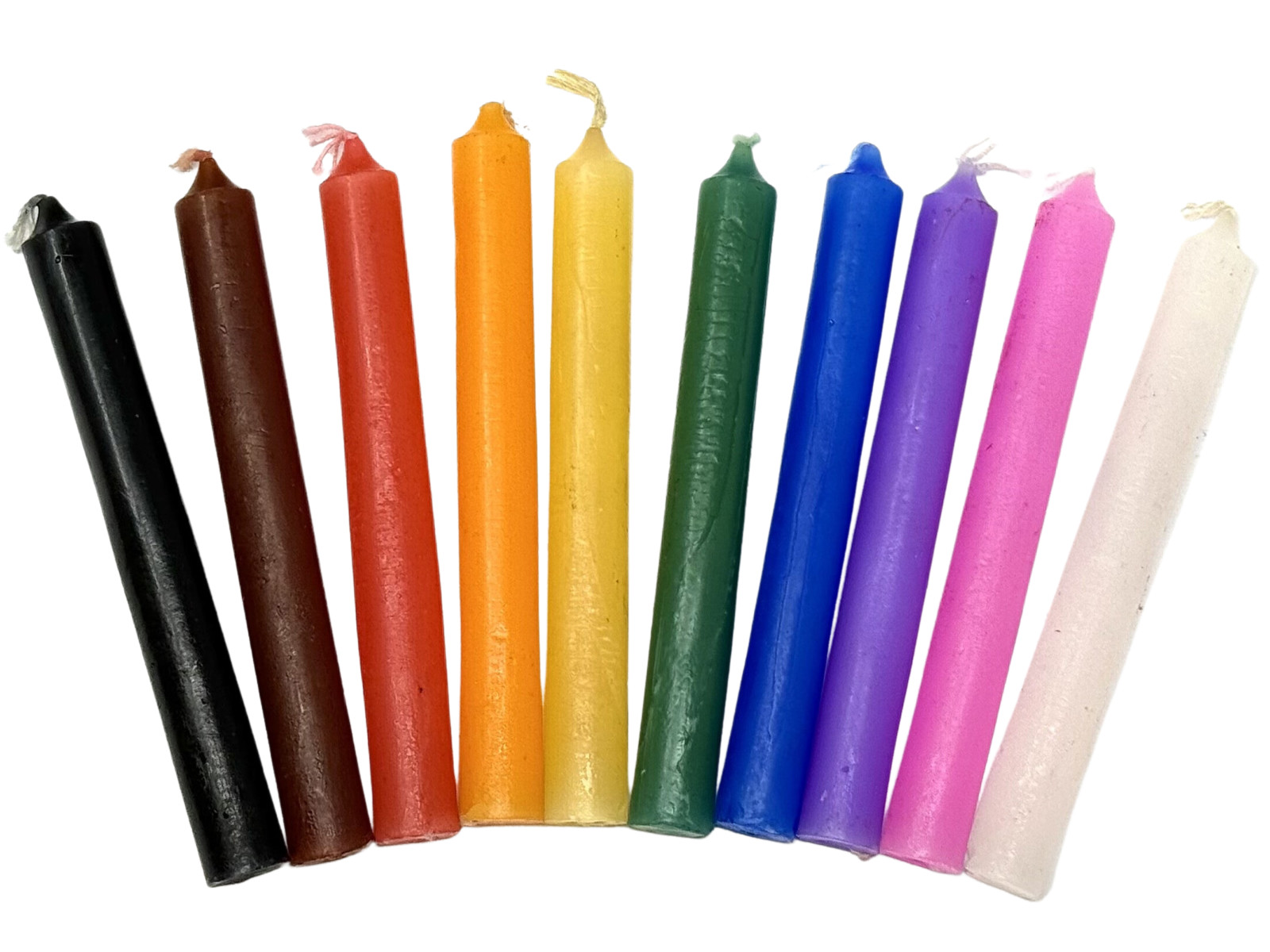 40 Spell Candles Assorted Colors (2 sets of 20 Mini Chime, Wicca, Altar) Set #2