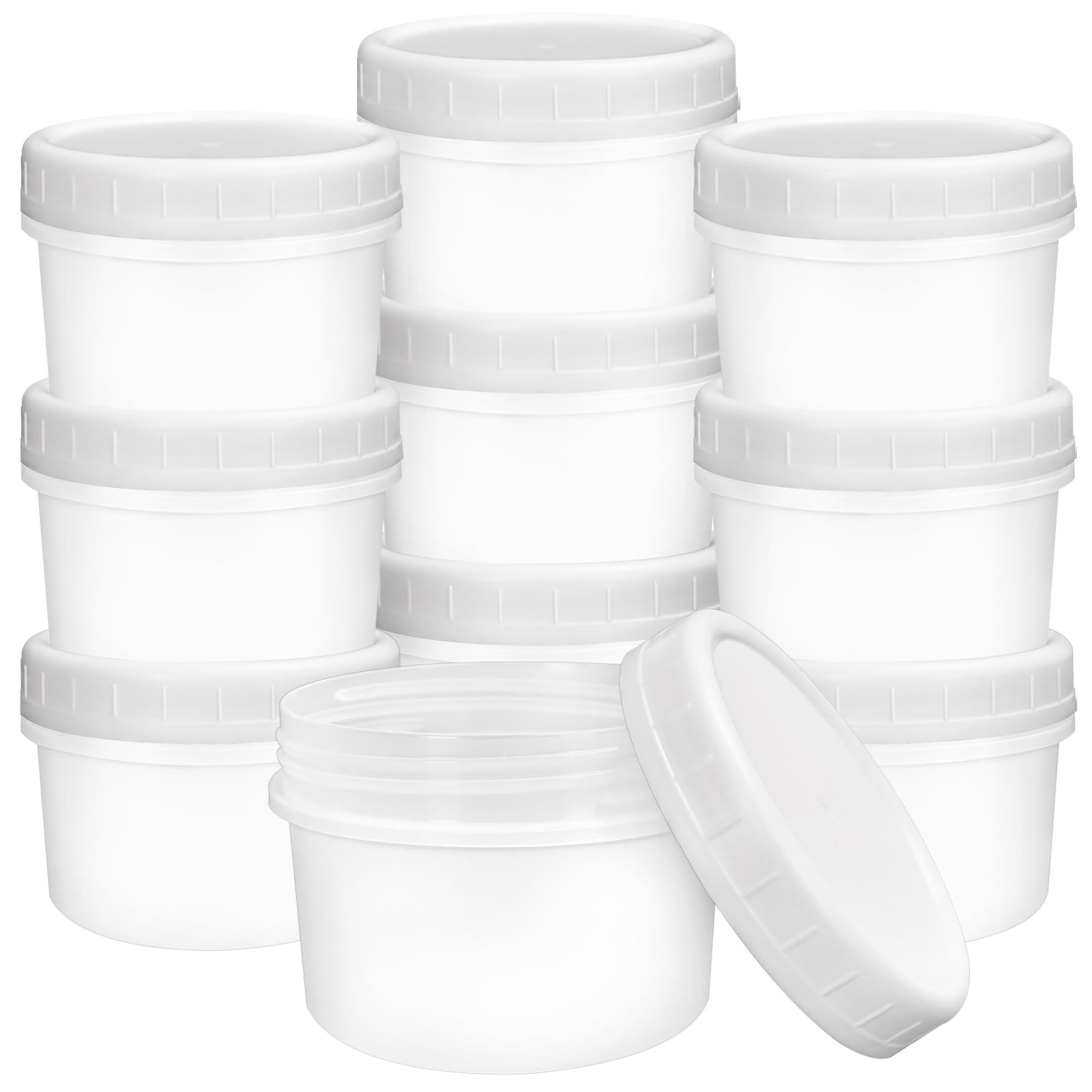 ISUSSER 10 Pack 3.5 inches (L) x 2.5 (W) x (H), Clear white