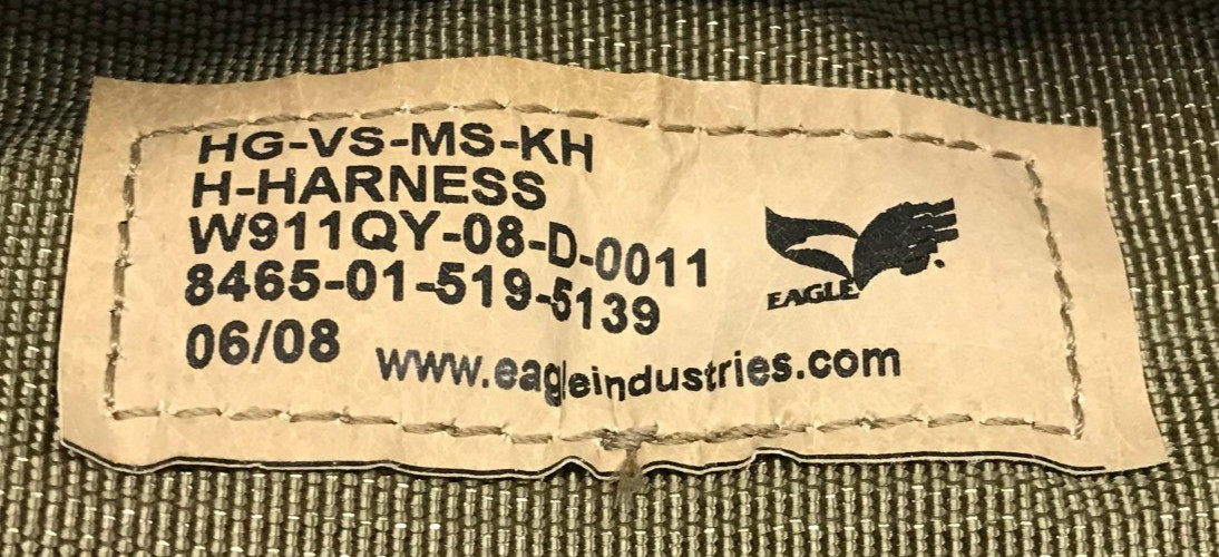 Eagle Industries MOLLE H-Harness SOF (HG-VS-MS-5KH) Khaki NOS