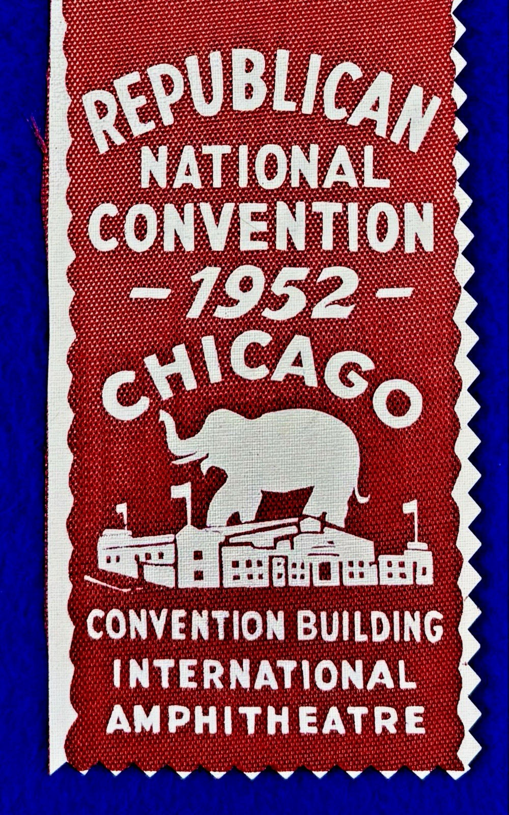 1952 Republican National Convention Ribbon / Chicago / 9″ x 2.5″