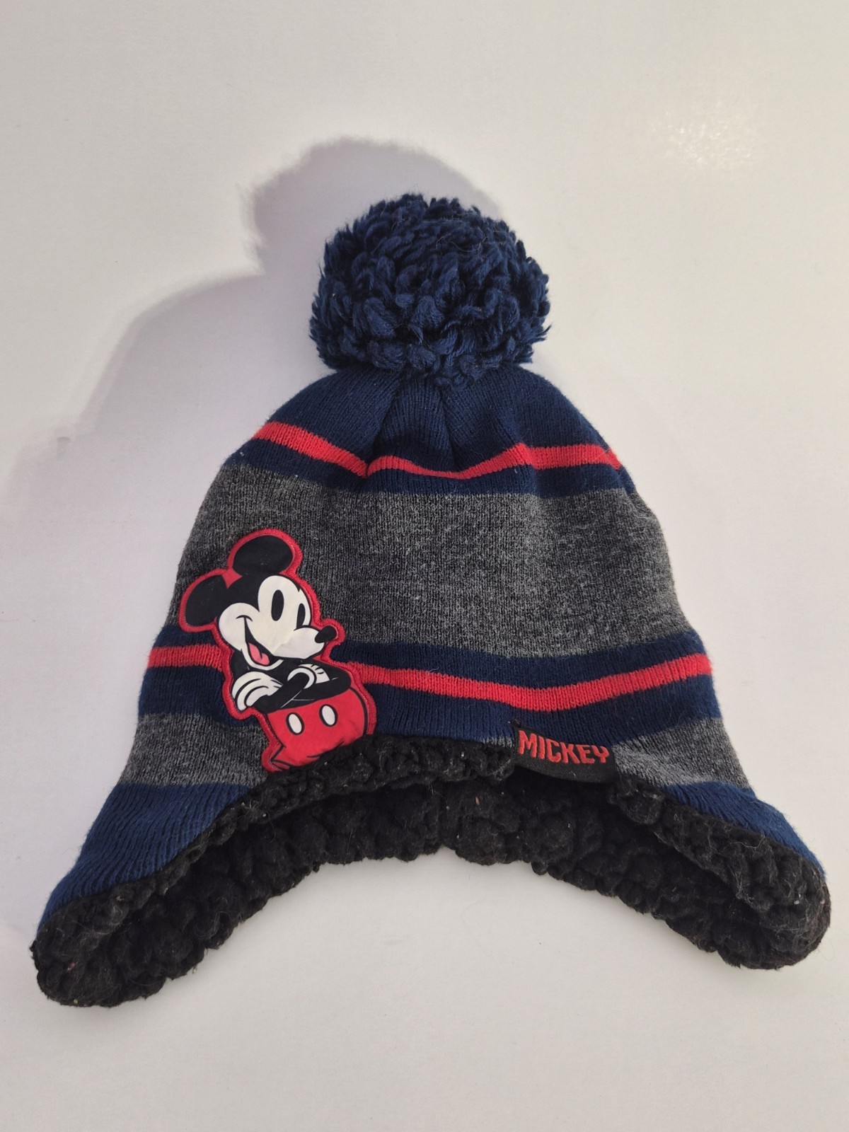 Disney Mickey Mouse Winter Hat lined Inside Youth