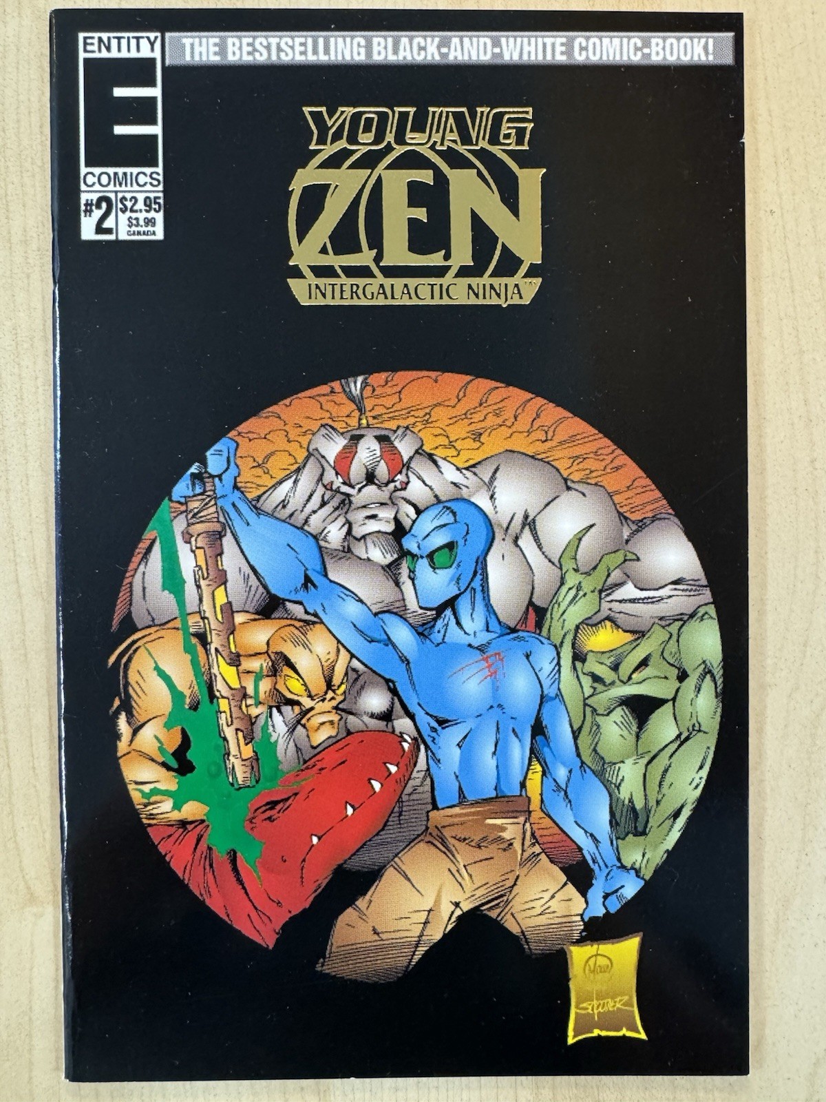 Lot Zen Intergalactic Ninja Entity Comics 1993 Chromium #0, 1 2 3 (#0 NM+)