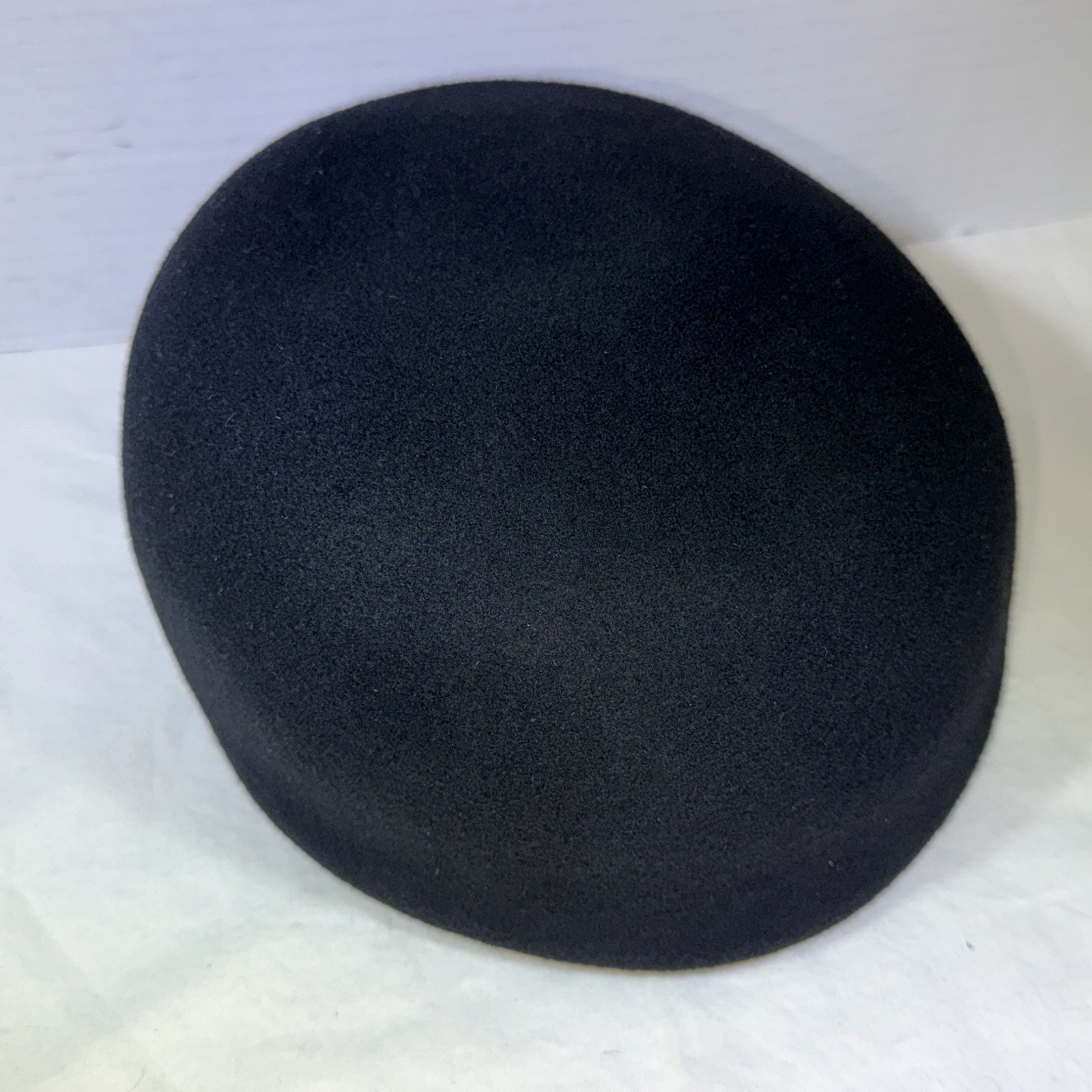 WOMAN’S BLACK WOOL FELT MILITARY BERET SAM BONK UNIFORM CAP CO 21.5