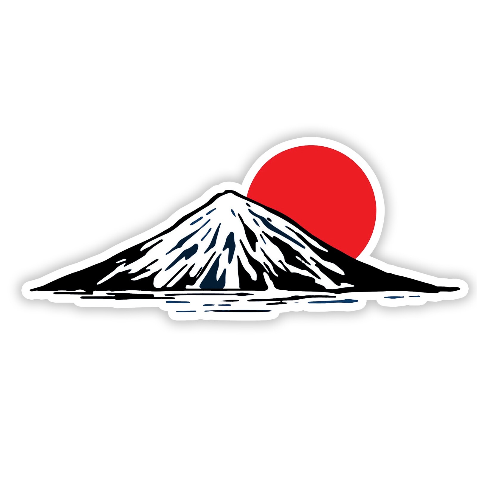 Mount Fuji Japan Sticker JDM Car Bumper Decal Japanese Window Rising Sun
