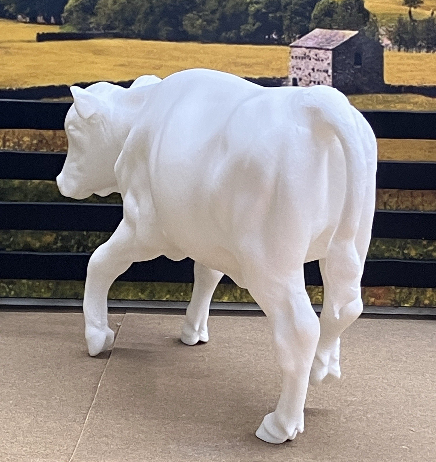 1:9 Traditional Action Cutting Model Steer 3D Print For Breyer Horses Cattle