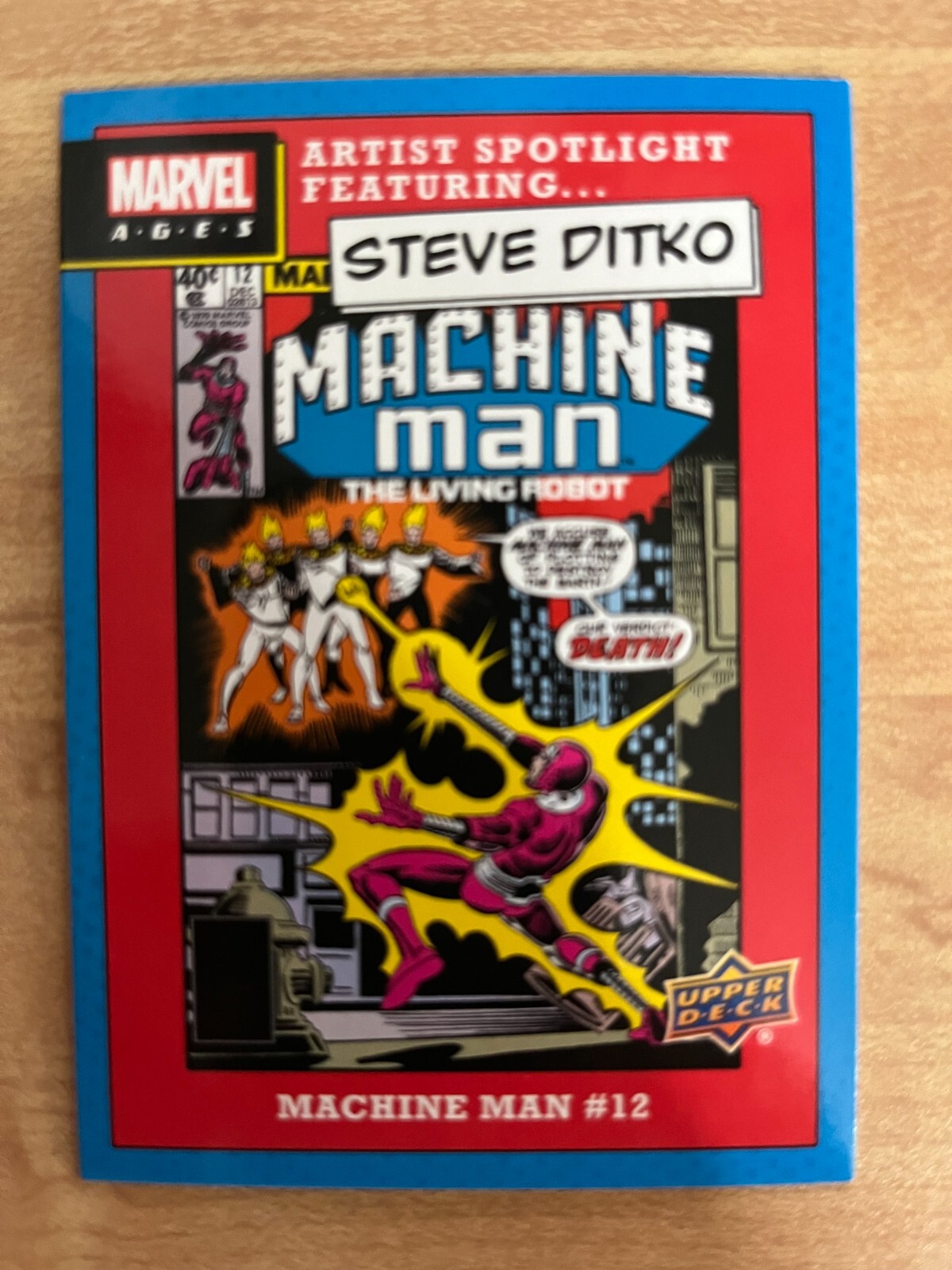 2020 Marvel Ages Artist Spotlight Insert Steve Ditko #ASF-9 Machine Man #12