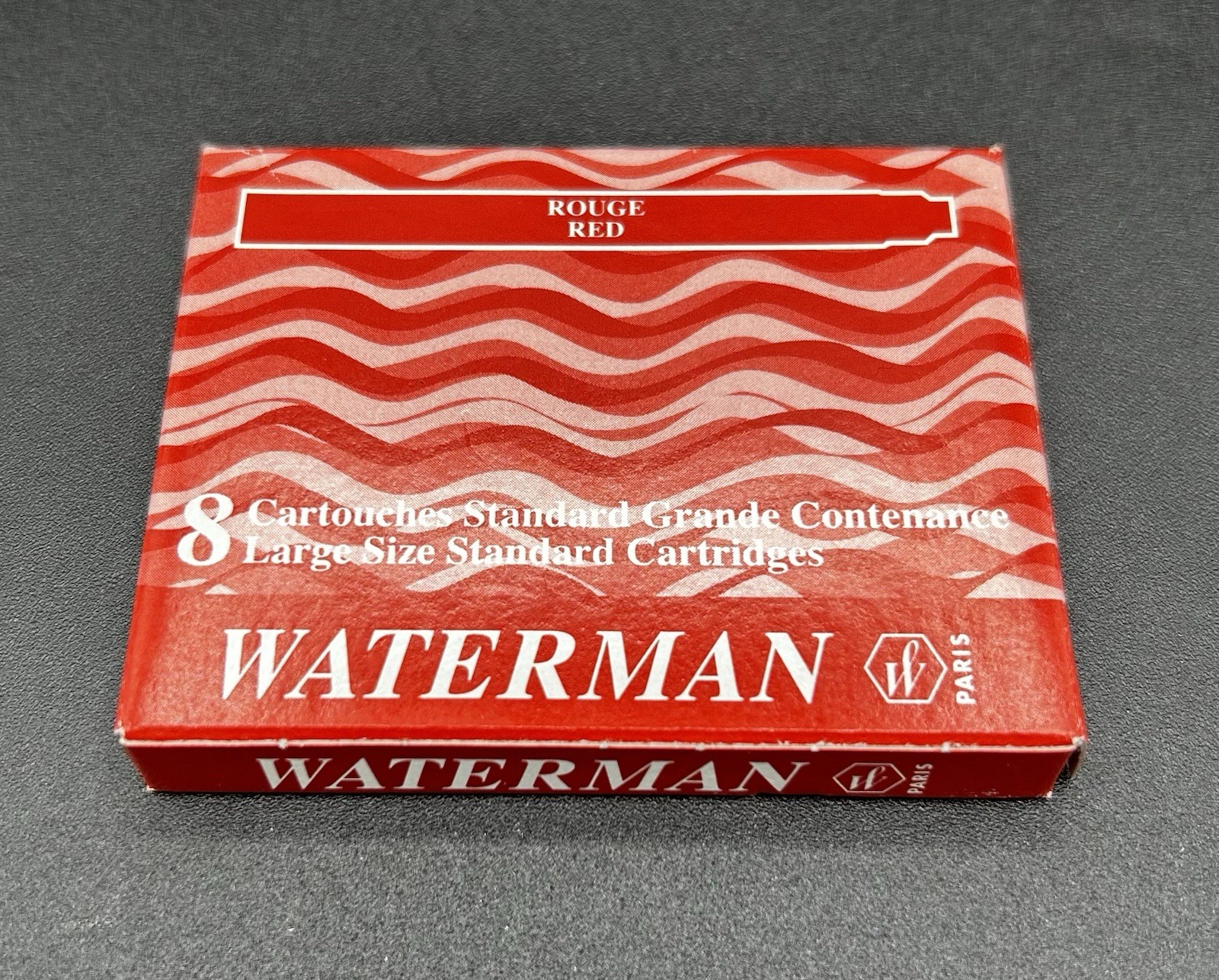 7 Waterman Fountain Pen Ink Cartridges Red 52004 Made in France see description