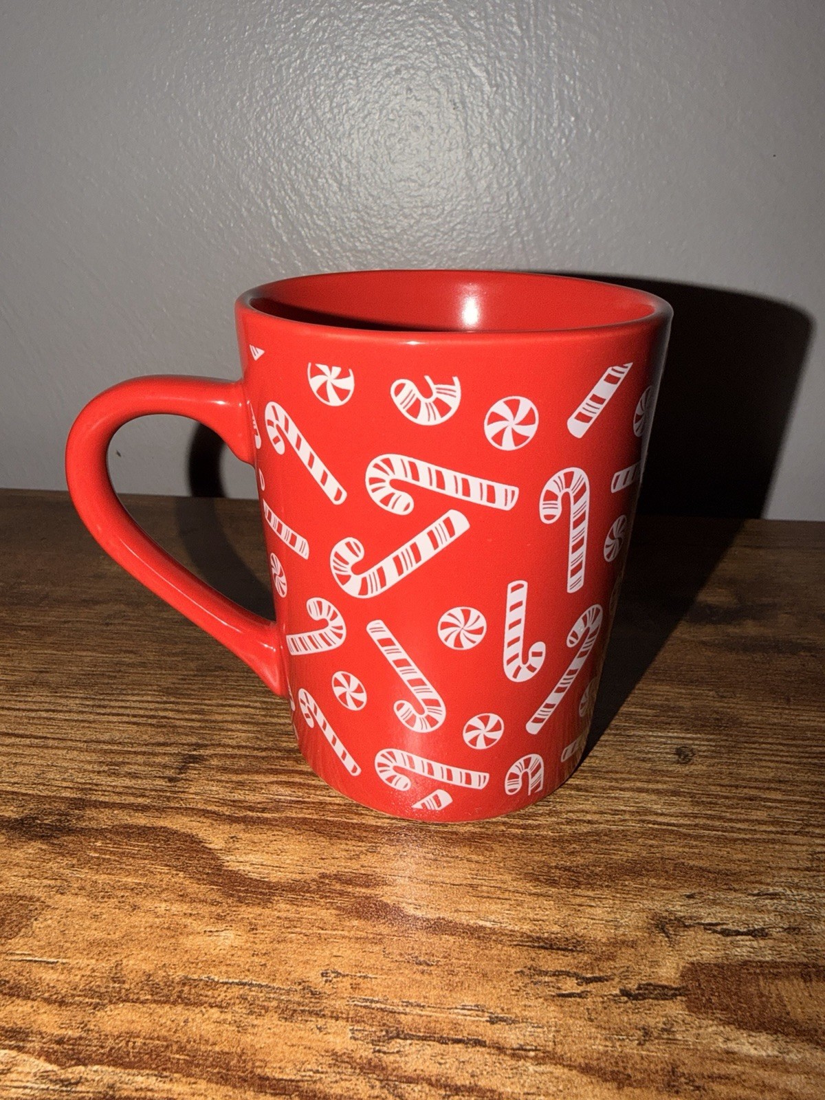 Royal Norfolk Christmas Candy Cane Coffee Mug Red Holiday Ceramic Cup