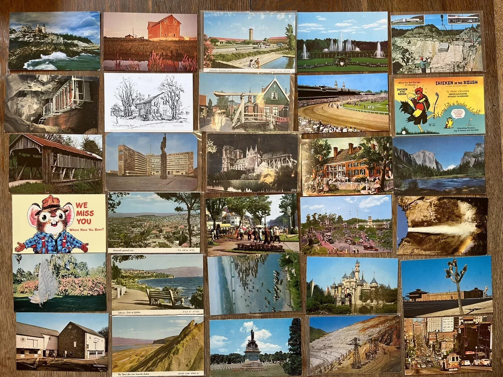 1000+ Antique Postcard Lot c1900 – c1960s City Views Holiday RPPC Collection